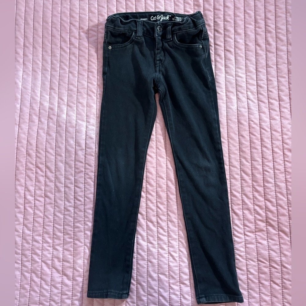 Cat & Jack black jeggings - size 5T